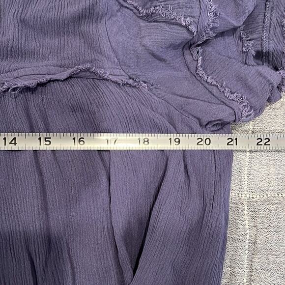 Daytrip Blue Woven Flowy Mini Dress | Large - Picture 11 of 11